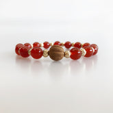 Vintage Style 8mm Carnelian Herbal Bracelet